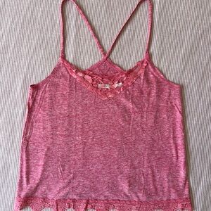 Urban Outfitters Pink Lace Trim Cami